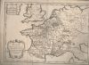 Estat des Gaules, Contenant les trois Monarchies qui les partageoient quand Clovis en fit la conqueste. - [carte géographique].. 