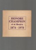 Honoré Champion et sa librairie, 1874-1978.. MONFRIN Jacques ..//.. Jacques Monfrin.