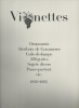 Vignettes. - Ornements - Attributs de Commerce - Culs-de-lampe - Allégories - Sujets divers - Passe-partout - etc. 1830-1895.. 