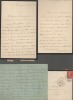 [Autographe] - Ensemble des trois lettres manuscrites adressées à Henri Moysset.. LA TOUR DU PIN LA CHARCE ..//.. René Charles Humbert marquis de La ...