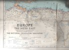 Carte géographique. - Europe and the Near East.. [The National Geographic Magazine].