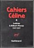 Cahiers Céline n° 6. - Lettres à Albert Paraz, 1947-1957.. 