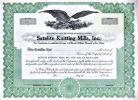 [Certificat d'actions, USA]. - Satelite Knitting Mills, inc... 