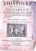 Ensemble de 122 gravures extraites de L'histoire du Nouveau Testament, representee avec des figures & des explications edifiantes, tirees des Saints ...