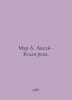 Mar A. Aksay - White River. In Russian /Mar A. Aksay - Belaya reka.. Mar, Anna