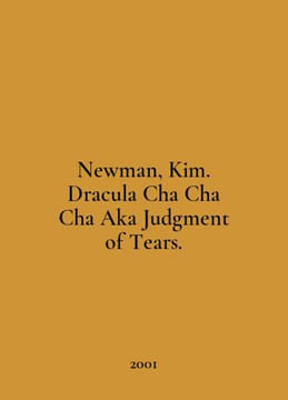 Newman, Kim. Dracula Cha Cha Cha Aka Justice of Tears. In English /Newman, Kim. undefined