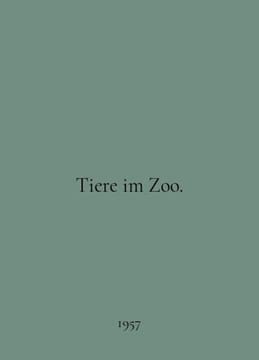 Tiere im Zoo. In English /Tiere im Zoo.. undefined