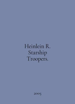 Heinlein R. Starship Troopers. In English /Heinlein R. Starship Troopers.. undefined