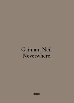 Gaiman, Neil. Neverwhere. In English /Gaiman, Neil. Neverwhere.. undefined