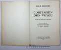ESSENINE Serge, Confession d un voyou, 1923, Paris. ESSENINE Serge