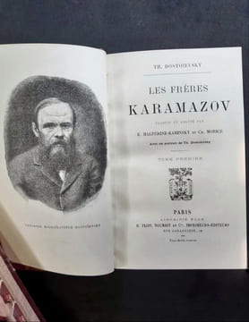 Dostoievsky Th. Les Freres Karamazov. Paris, 1888. In French.. Dostoievsky Th.M.