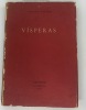 Visperas. 1938-1953. Cintio Vitier