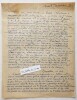 Lot 2 L.A.S Henri Fauconnier (1879-1973) Lettres autographes signées à Jacques Chardonne. Fauconnier (Henri)