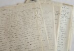 Correspondance de 11 lettres autographes signées René Benjamin à Sisley Huddleston et de 8 lettres autographes signées Sisley Huddleston à René ...