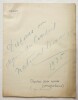 Lot 4 manuscrits autographes Henry de Jouvenel (1876-1935). Jouvenel (Henry de)