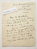 Lot 3 L.A.S. Simone Téry (1897-1967) Journaliste - Lettres autographes signées à Sisley Huddleston. Téry (Simone)