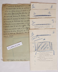 "Les Terribles Jugements de Clemenceau" - Manuscrit autographe signé