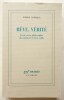 Rêve, vérité ; Essai sur la philosophie du sommeil et de la veille. Carrique (Pierre)