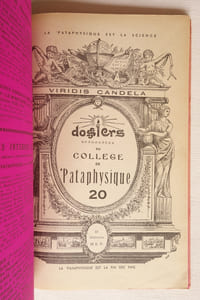 Quelques études sur les œuvres du Satrape, Raymond Queneau - Dossiers acénonètes Collège de Pataphysique N° 20