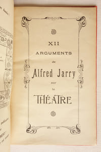 XII arguments de Alfred Jarry sur le théâtre / Olalla, de R.L. Stevenson, nouvelle traduite par Alfred Jarry - Dossiers acénonètes Collège de Pataphysique N°5