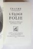 L'Éloge de la folie. Érasme