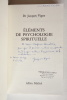 Éléments de psychologie spirituelle -. Vigne (Jacques)