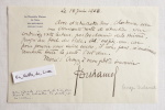 L.A.S. Georges Duhamel (1884-1966) Lettre autographe signée à Jacques Chardonne. Duhamel (Georges)