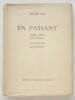 En passant... Poésies d’Hier et de Toujours. Yème (Fernand)
