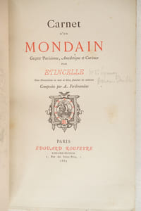 Carnet d'un mondain ; Gazette Parisienne, Anecdotique et Curieuse (1ère et 2ème années)