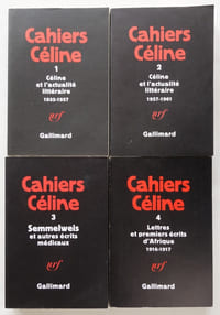 Cahiers Céline Tomes 1 à 8