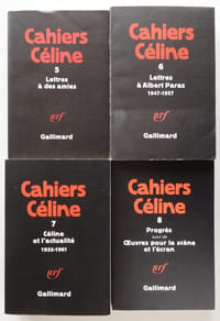 Cahiers Céline Tomes 1 à 8