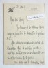 Lot 2 L.A.S. Henry de Jouvenel (1876-1935) Lettres autographes signées à Henry Lémery. Jouvenel (Henry de)