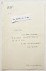 L.A.S. Jean Paulhan (1884-1968) Lettre autographe à Paul Morand. Paulhan (Jean)