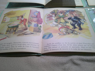 Chat Botté ,Petit Poucet ,Pinocchio ,Petit Chaperon Rouge ,Et autres contes .