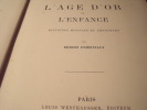 L'Age D'Or De L'Enfance. D'Hervilly Ernest