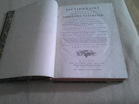 Dictionnaire Raisonné D'Histoire Naturelle . Valmont De Bomare Jacques Christophe