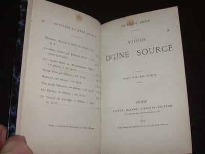 Autour d'une source