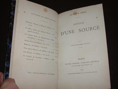 Autour d'une source. DROZ (Gustave)