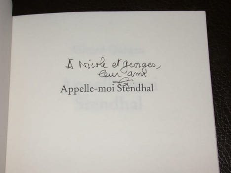 Appelle-moi Stendhal - Avec envoi de l'auteur. GUEGAN (Gérard)