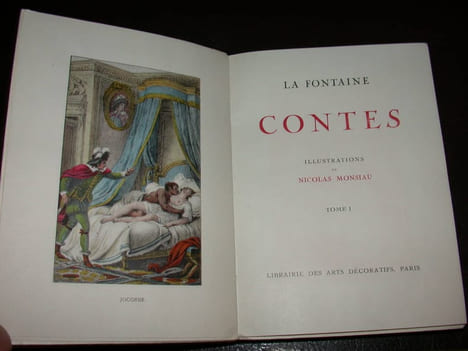Contes - Illustrations de Nicolas Monsiau - Complet en deux volumes. LA FONTAINE