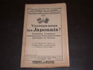 N&deg; 6 des Cahiers de la Guerre. Verrons nous les Japonais. 
