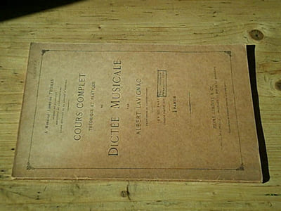 Cours complet théorique et pratique de dictée musicale - 1ère partie (sur 6)