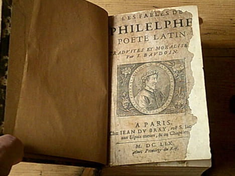 La vie d'Esope Phrygien & Les Fables d'Esope Phrygien & Les Fables de F. Philelphe. ESOPE PHILELPHE