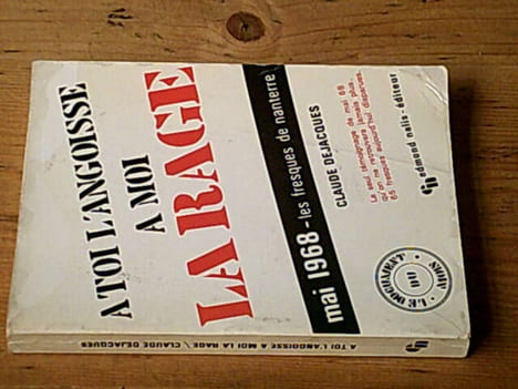 A Toi L'angoisse A Moi La Rage : Mai 1968 - Les Fresques De Nanterre. DEJACQUES Claude