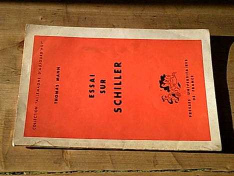 Essai sur Schiller. MANN Thomas
