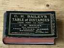 C.H. Bailey's table of distances. BAILEY C.H
