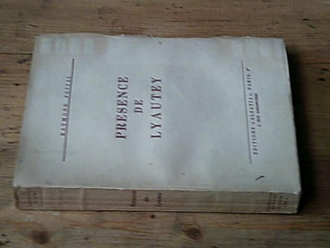 Présence de Lyautey. POSTAL Raymond