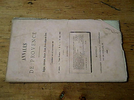 Annales de provence - Religion littérature histoire science revue critique des livres / 1ère année tome premier n° 5 (10 juin 1883). Collectif