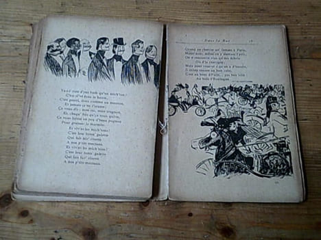 Dans la rue / deuxième volume : chansons et monologues / dessins de steinlen. Aristide Bruant
