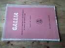 Gallia - Fouilles et monuments arch&eacute;ologiques en france m&eacute;tropolitaine - Tome XV 1957 fascicule 1. Collectif